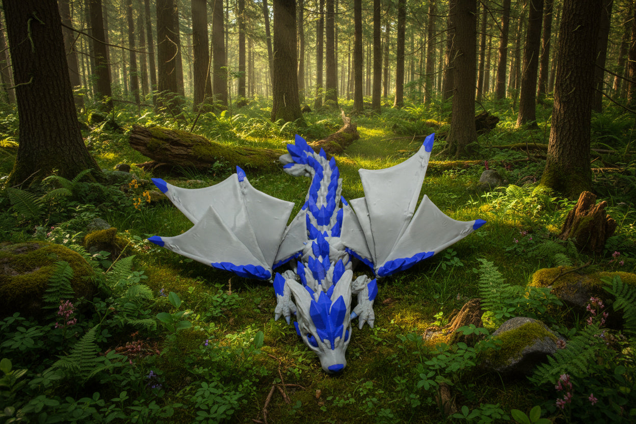 Baby Crystal Wolf Dragon